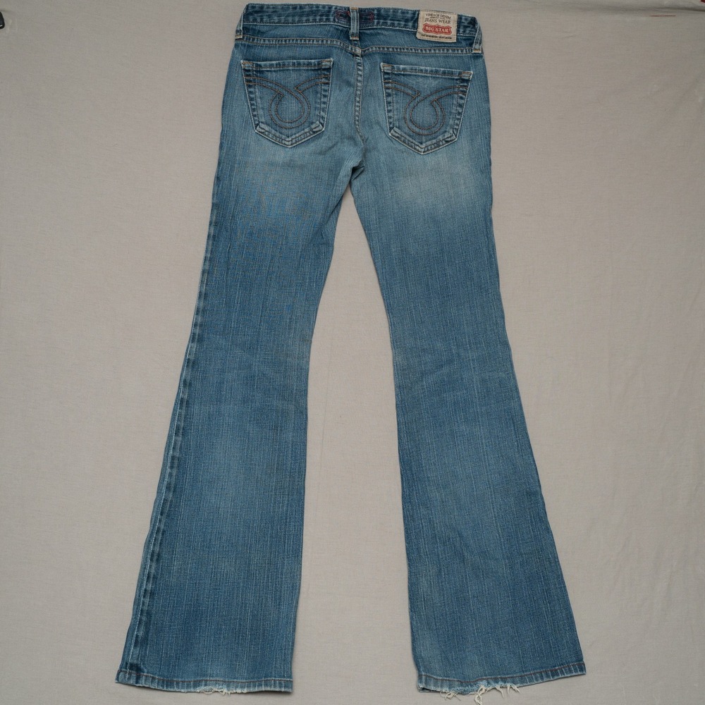 Vintage Y2k 2000s Big Star Ultra Low Rise Sweet Low Boot Cut Denim Jeans 30 - Picture 2 of 11